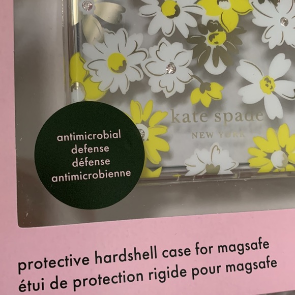 ♠️Kate Spade Protective Hardshell MagSafe for iPhone 13 - Yellow Floral Medley♠️ - Picture 9 of 9